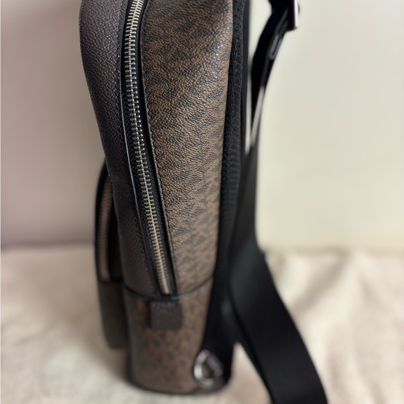 Michael Kors Coated Canvas Monogram Sling Backpack - Picture 4 of 7